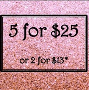 ALL $10 Handmade are 2 for $13 or 5 for $25. Mix